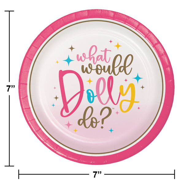 Creative Converting Dolly Parton Disposable Paper Dessert Plate Wayfair
